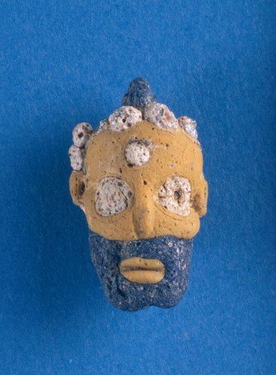 Grotesque Head Pendant, Phoenician Trade Object from Syria, 6th-4th Century BC by Phoenician